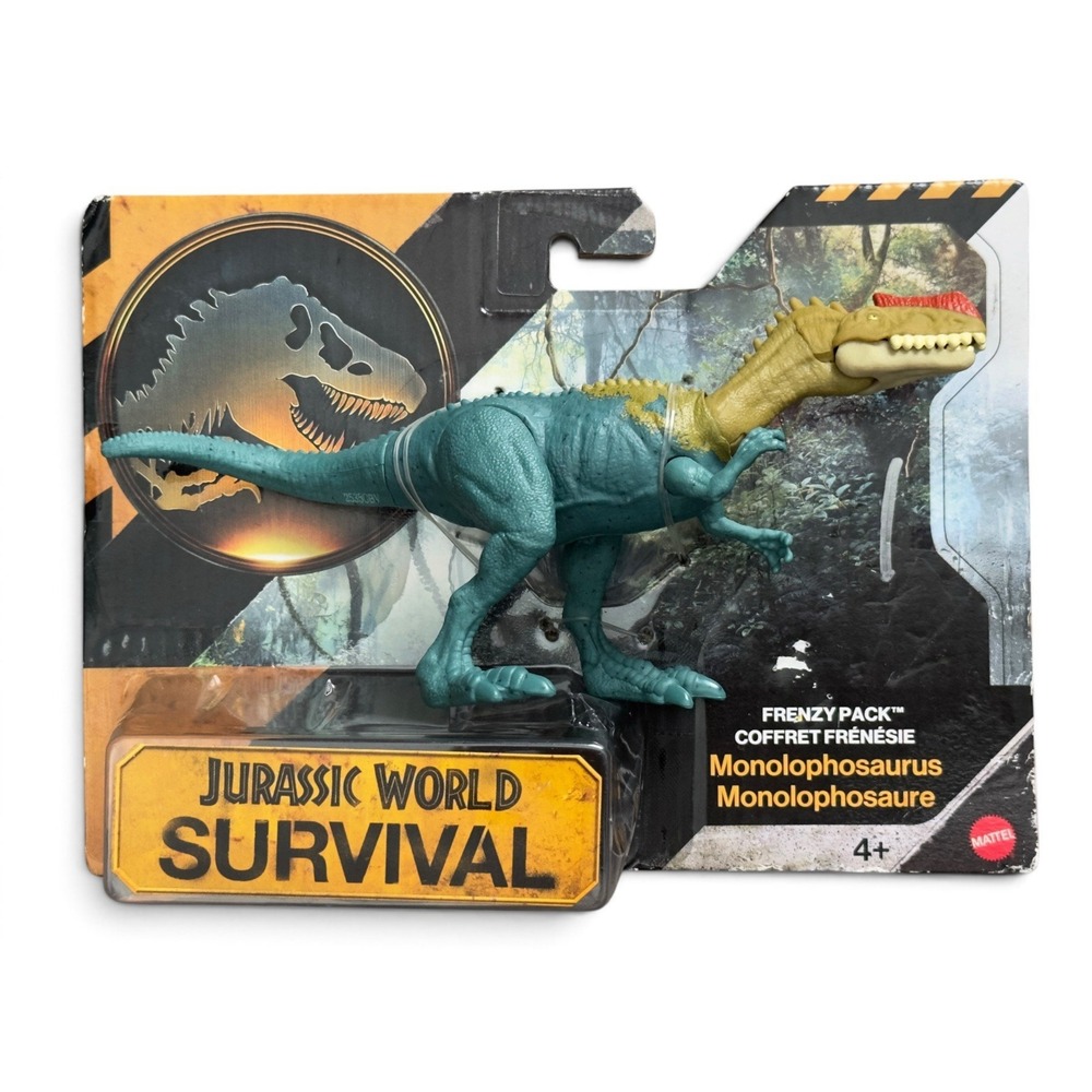 Mattel Jurassic World Survival Frenzy Pack Monolophosaurus Dinosaur Figure NEW